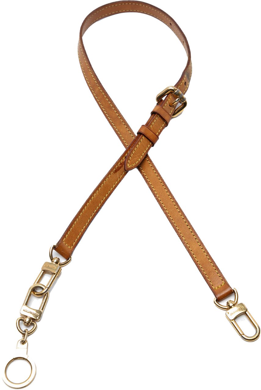 Louis Vuitton Vachetta Leather Strap Bruin