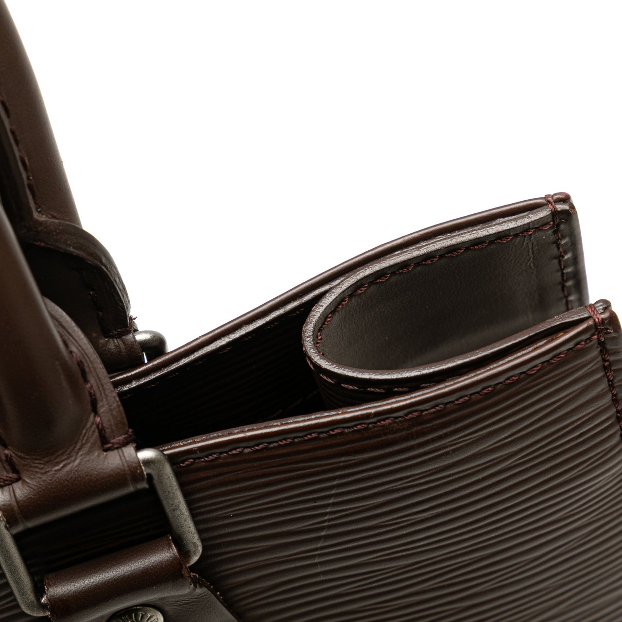 Louis Vuitton Epi Sac Plat PM Bruin