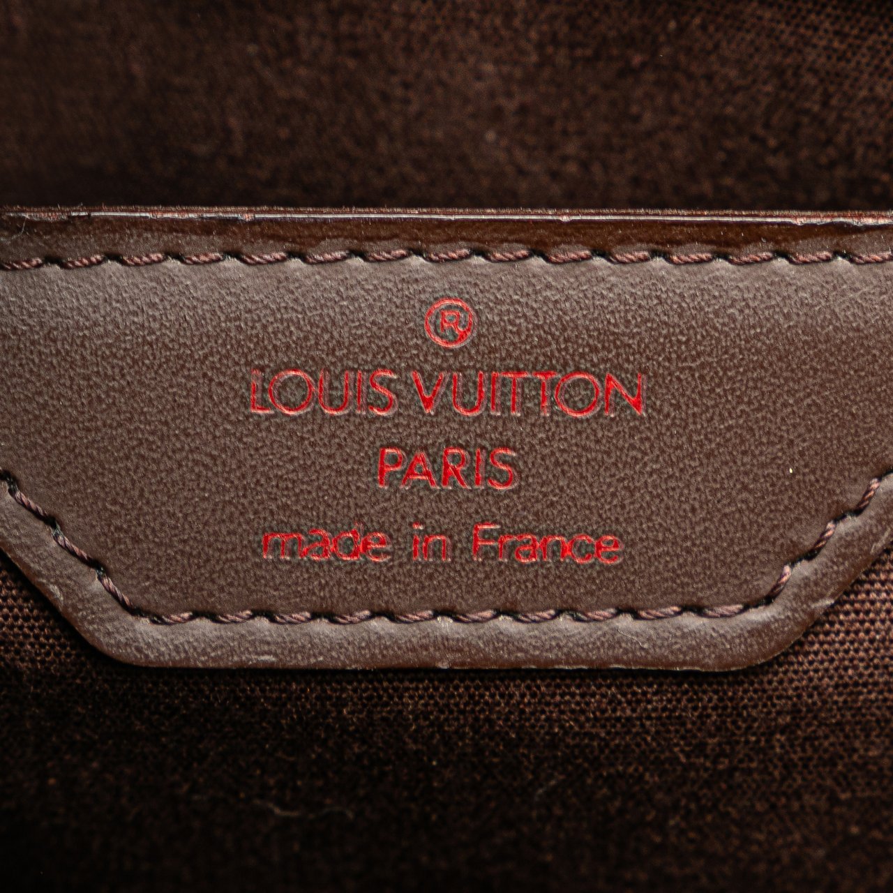 Louis Vuitton Epi Sac Plat PM Bruin