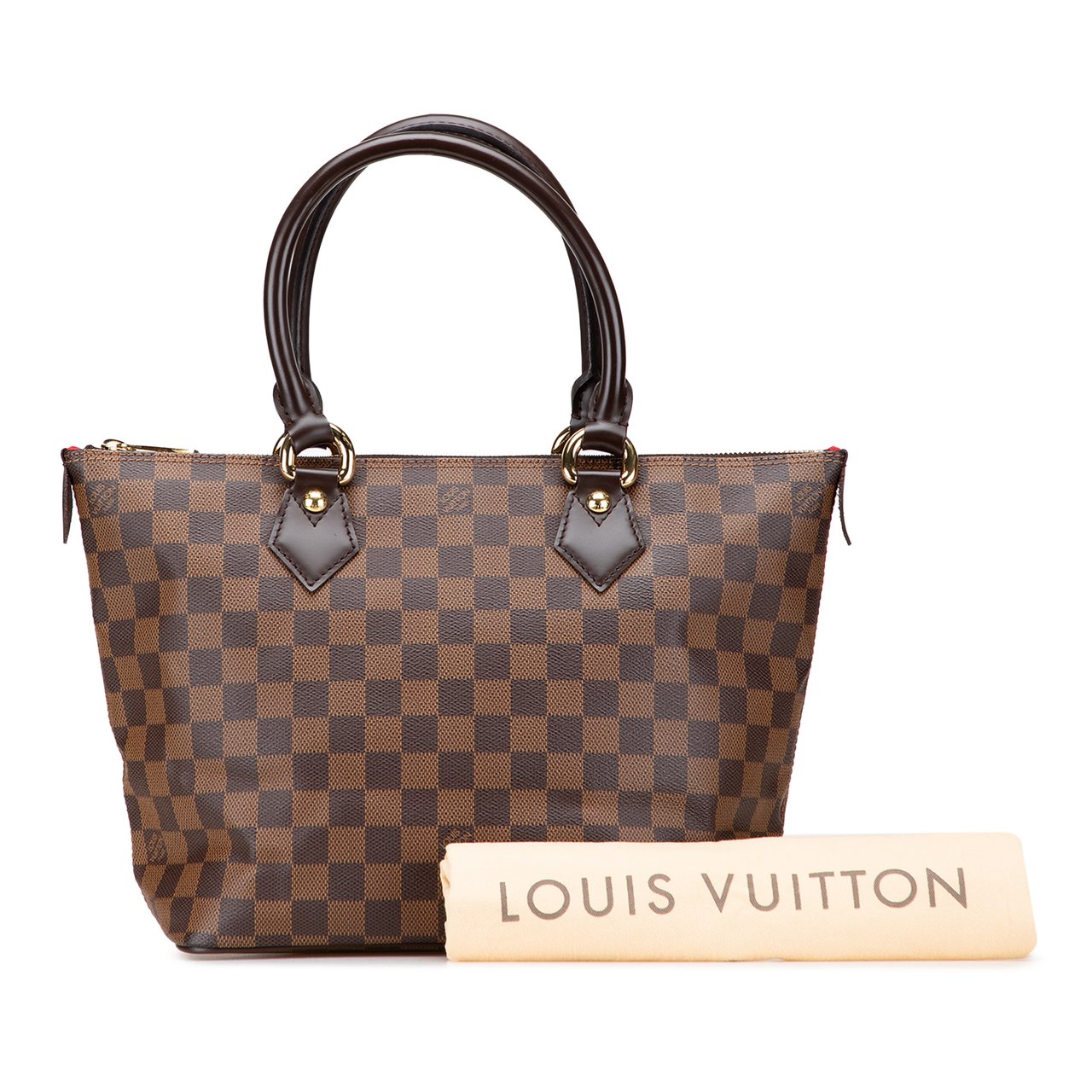 Louis Vuitton Damier Ebene Saleya PM Bruin