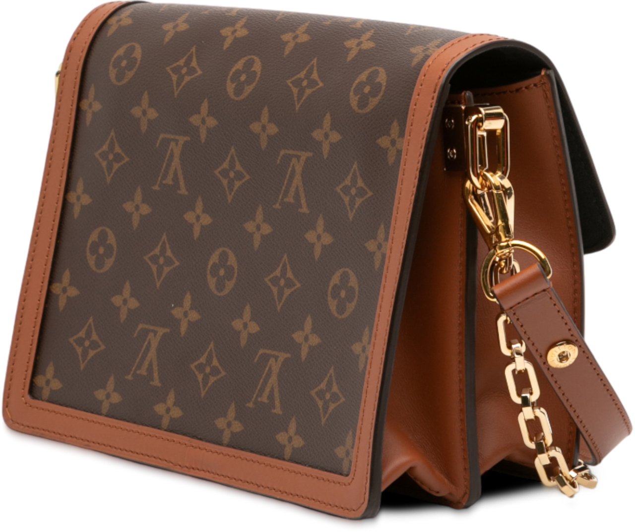 Louis Vuitton Monogram Reverse Dauphine MM Bruin