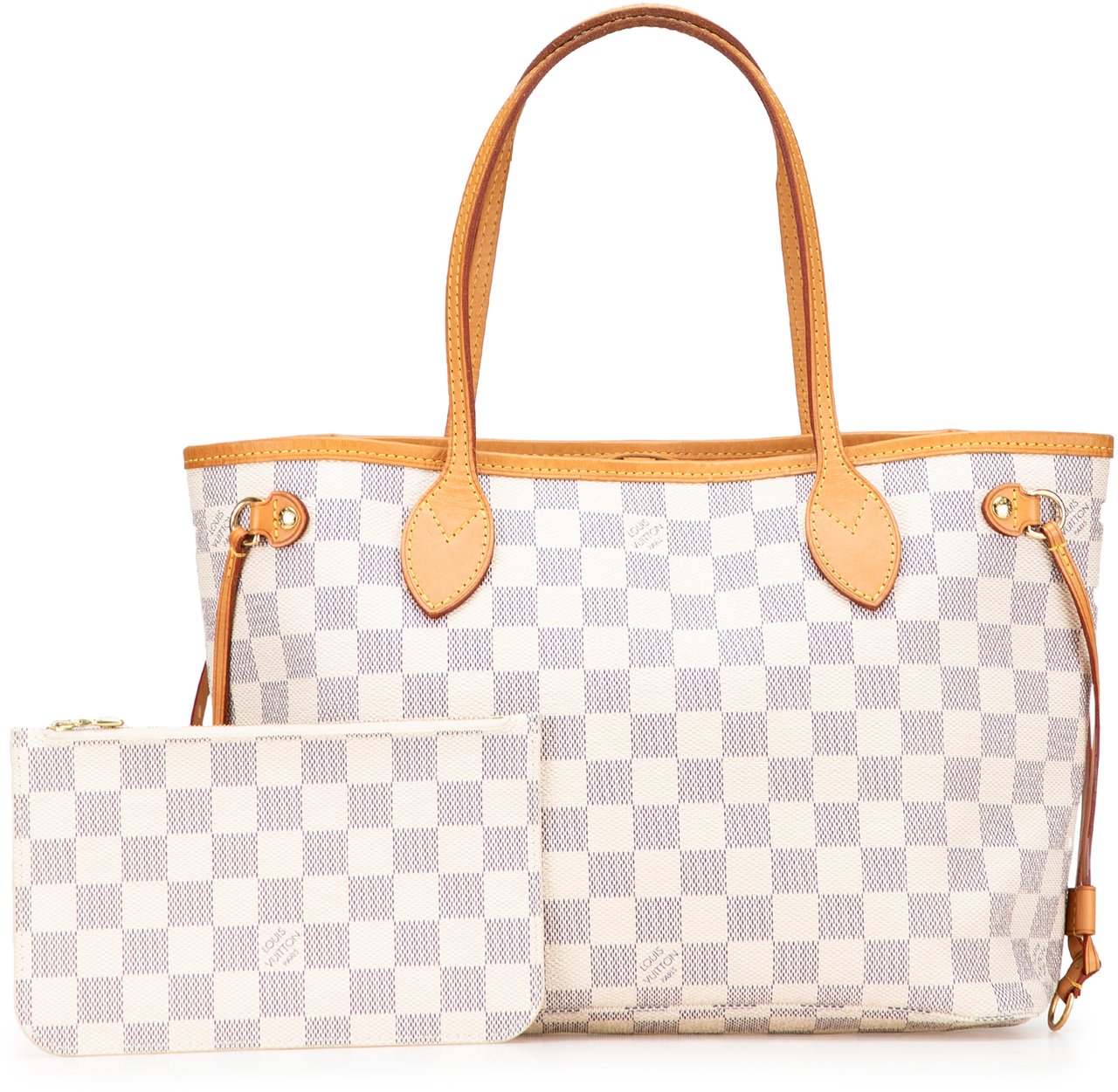 Louis Vuitton Damier Azur Neverfull PM Wit