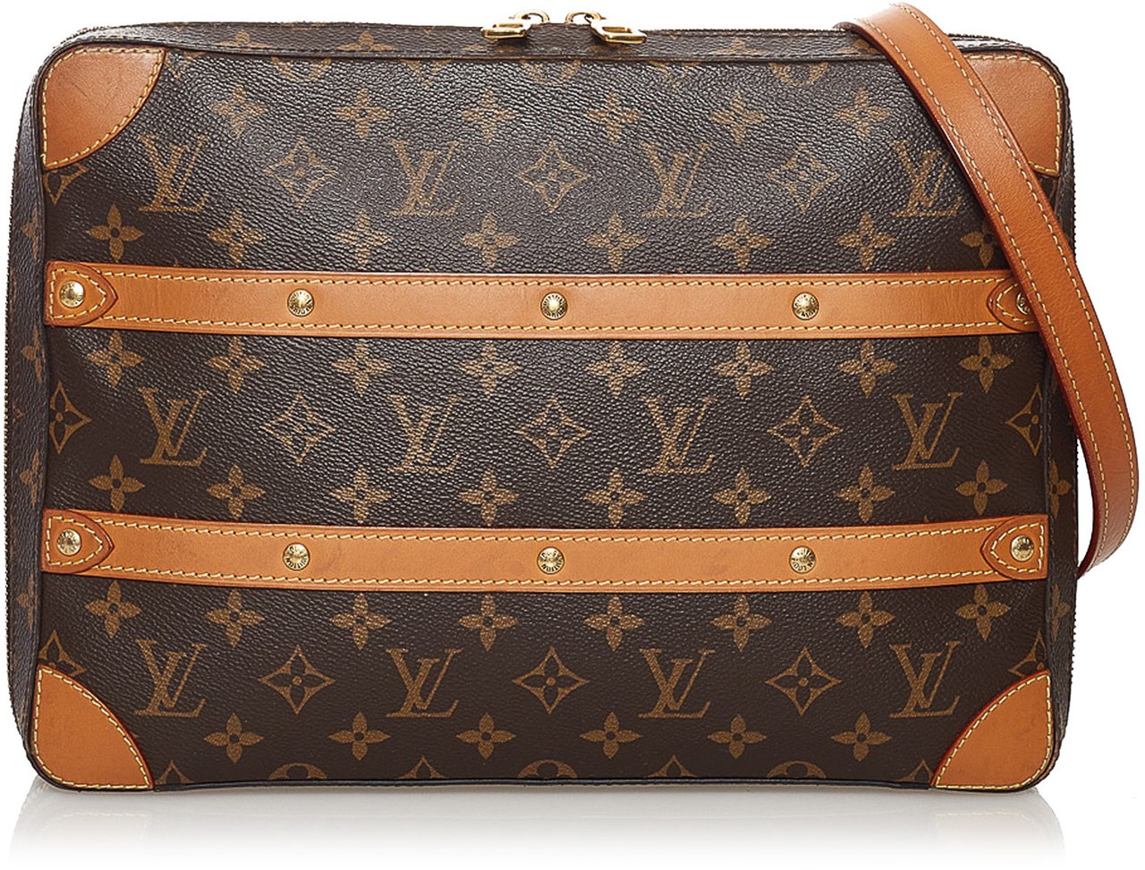 Louis Vuitton Monogram Soft Trunk Messenger MM Bruin