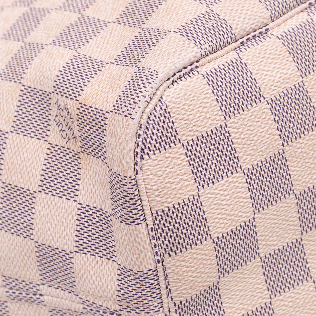 Louis Vuitton Damier Azur Neverfull MM Wit