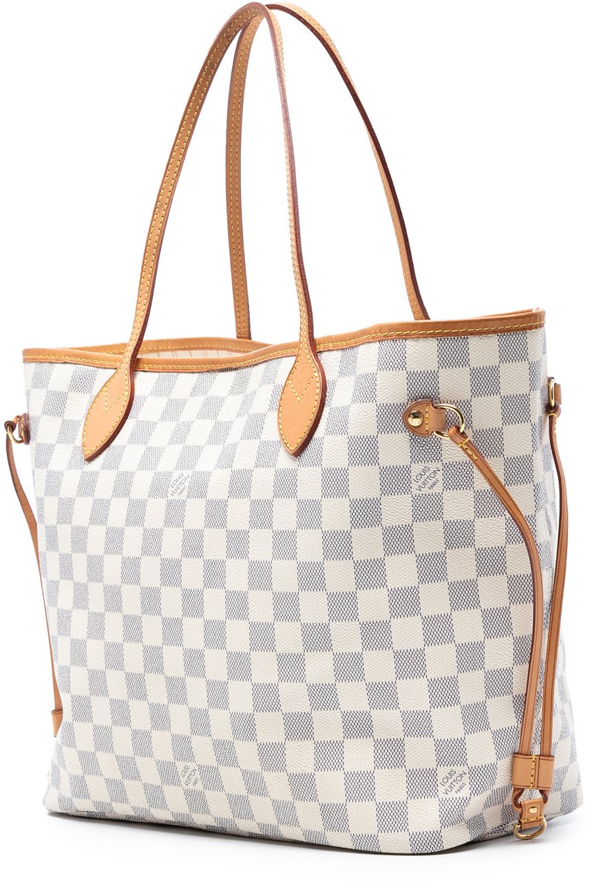Louis Vuitton Damier Azur Neverfull MM Wit