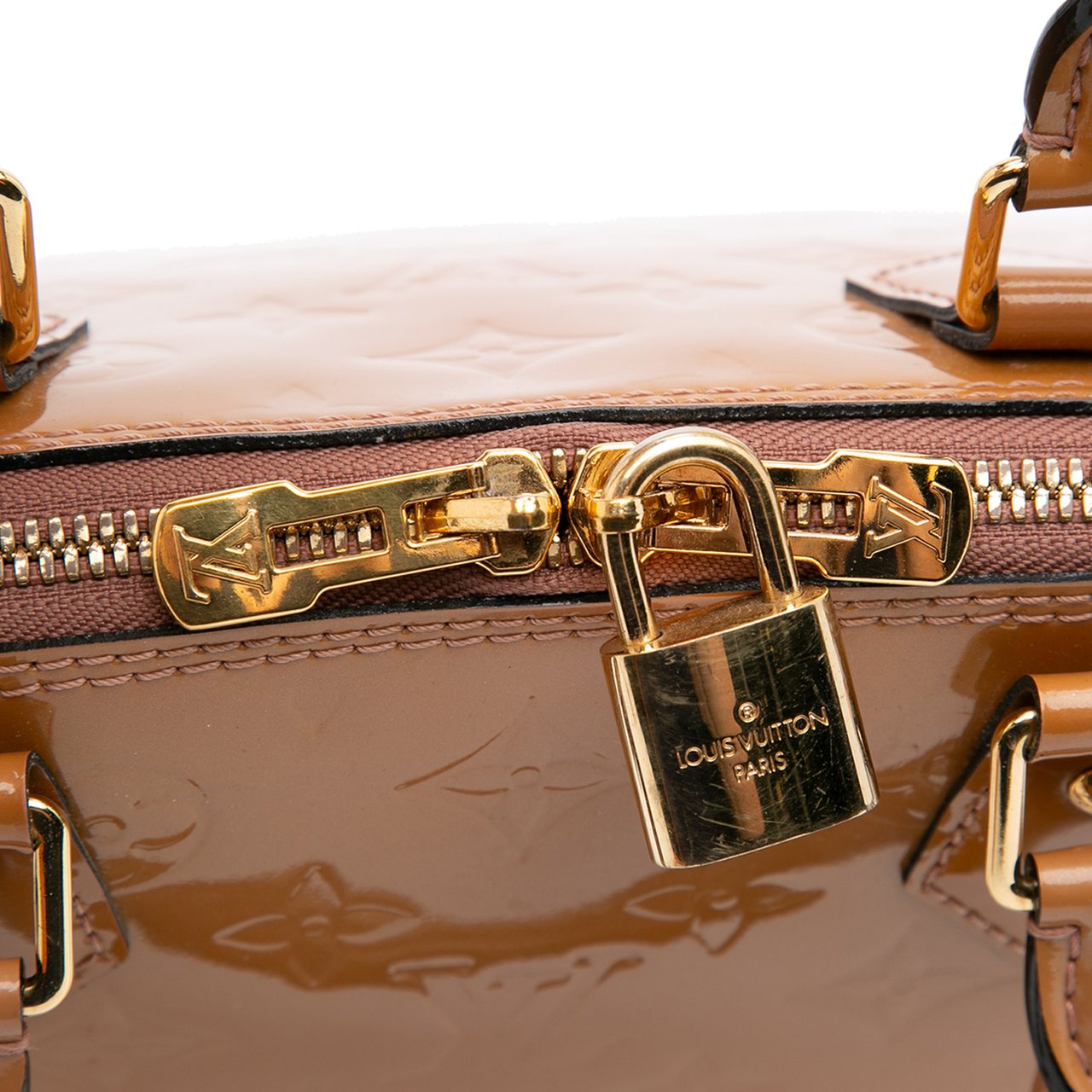 Louis Vuitton Monogram Vernis Alma PM Bruin