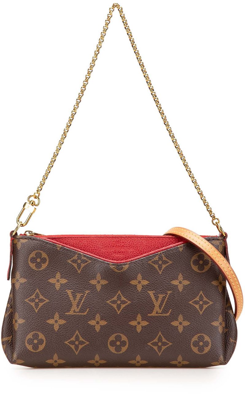 Louis Vuitton Monogram Pallas Clutch Bruin