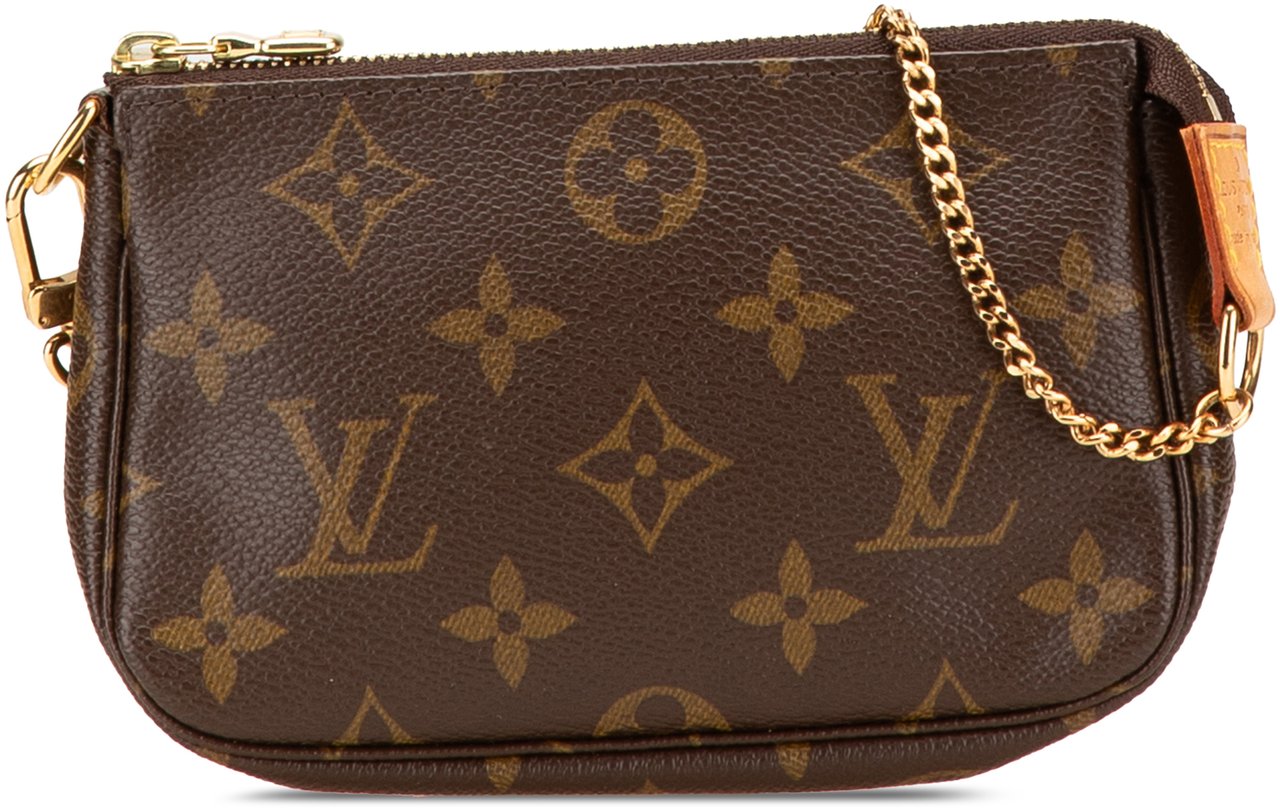 Louis Vuitton Monogram Mini Pochette Accessoires Bruin
