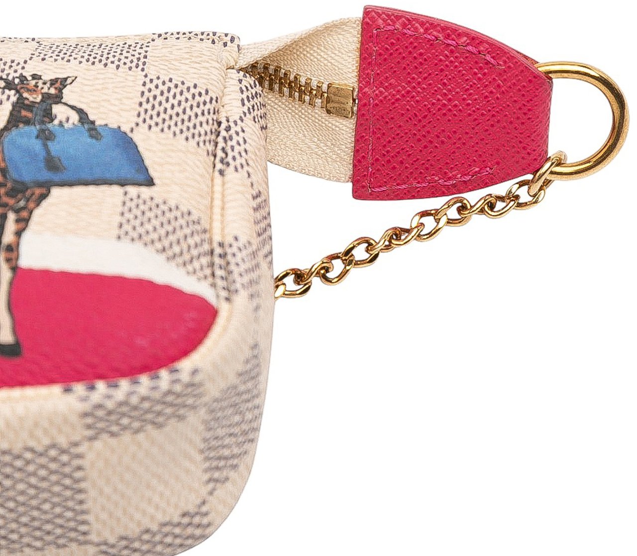 Louis Vuitton Damier Azur Giraffe Mini Pochette Accessoires Wit