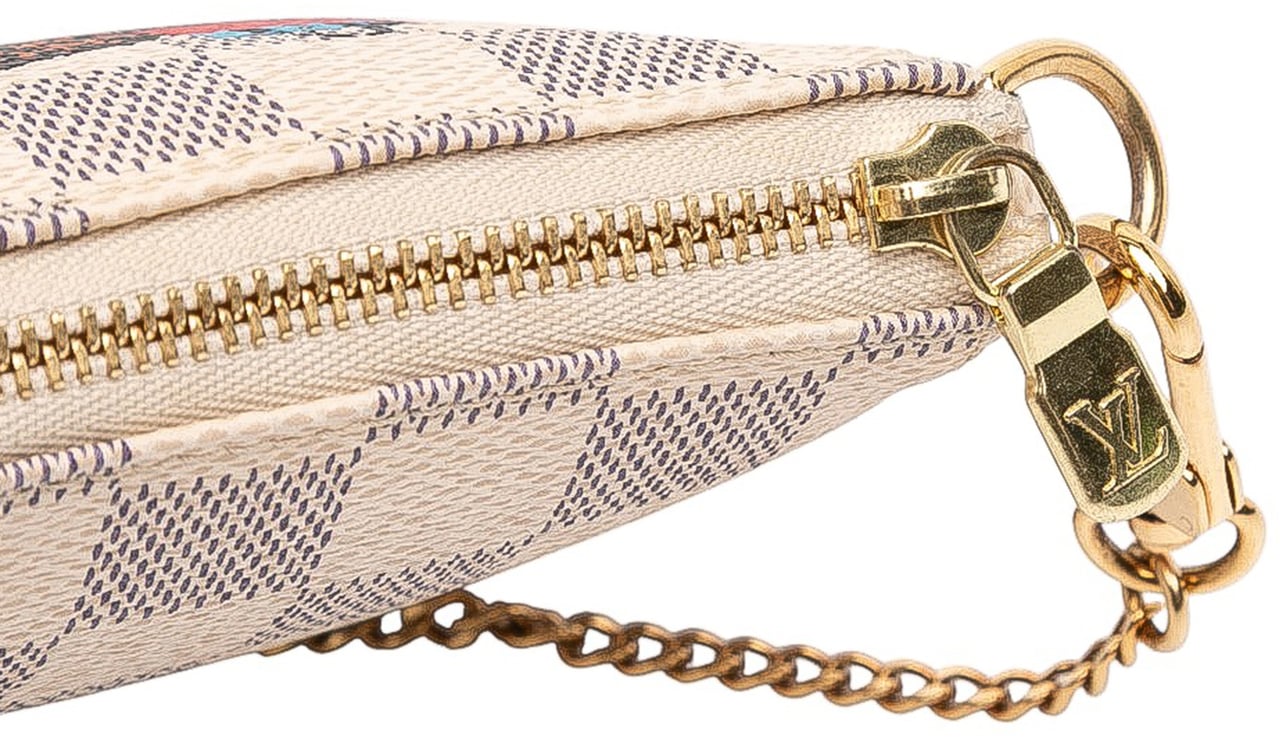 Louis Vuitton Damier Azur Giraffe Mini Pochette Accessoires Wit