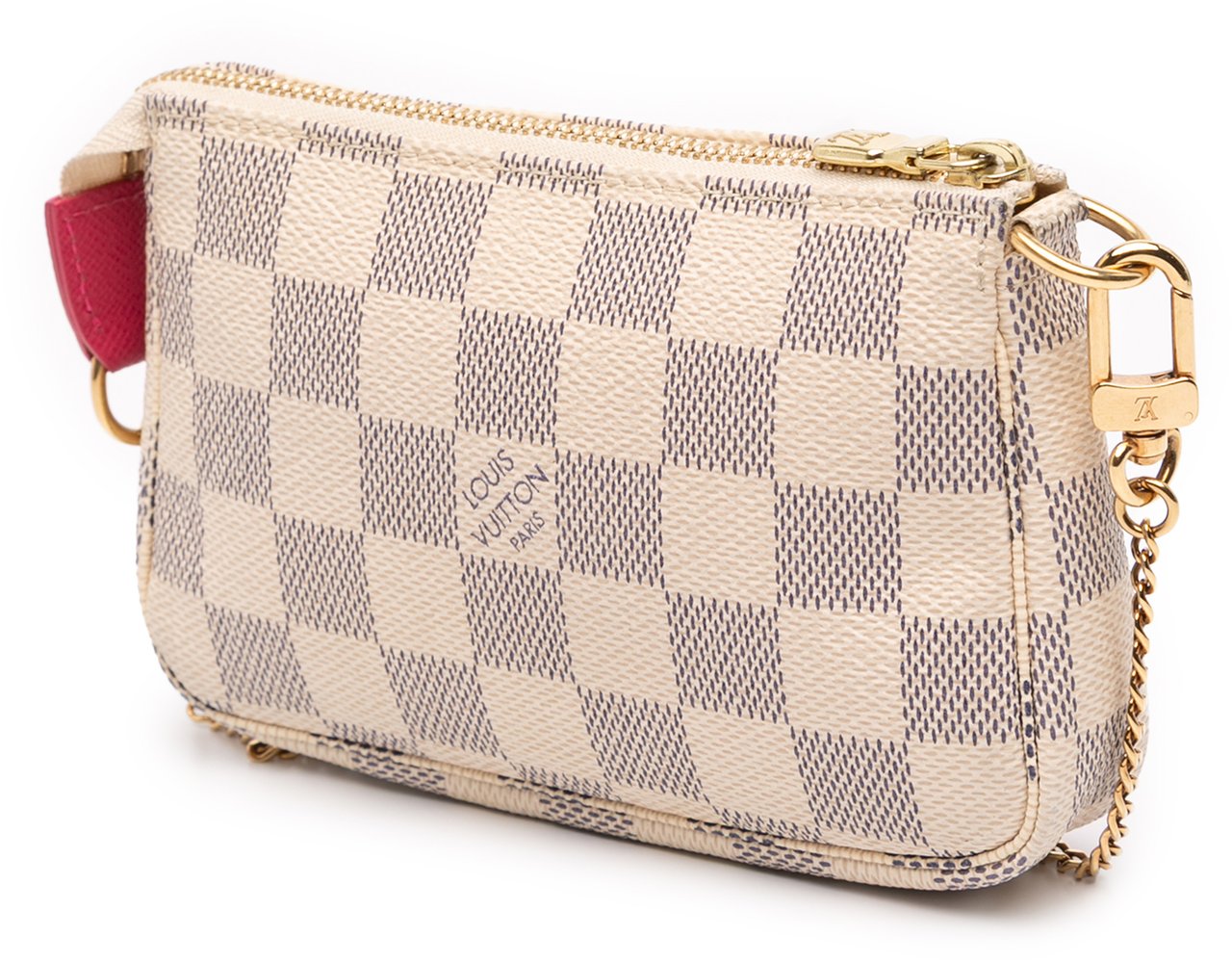 Louis Vuitton Damier Azur Giraffe Mini Pochette Accessoires Wit