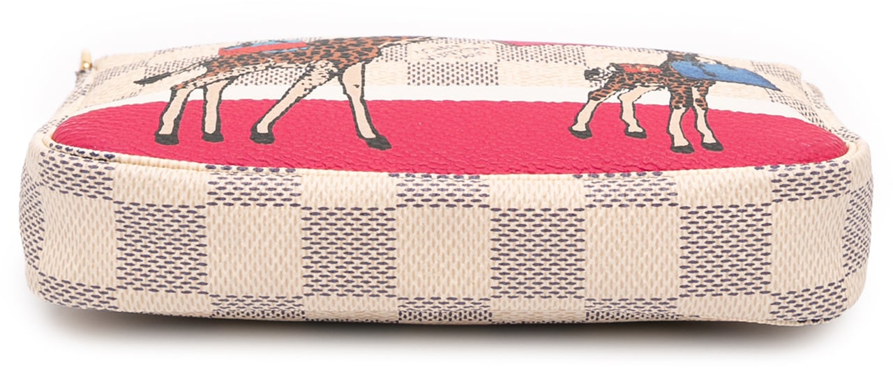 Louis Vuitton Damier Azur Giraffe Mini Pochette Accessoires Wit