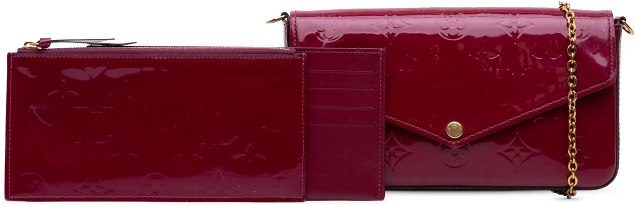 Louis Vuitton Monogram Vernis Pochette Felicie Roze