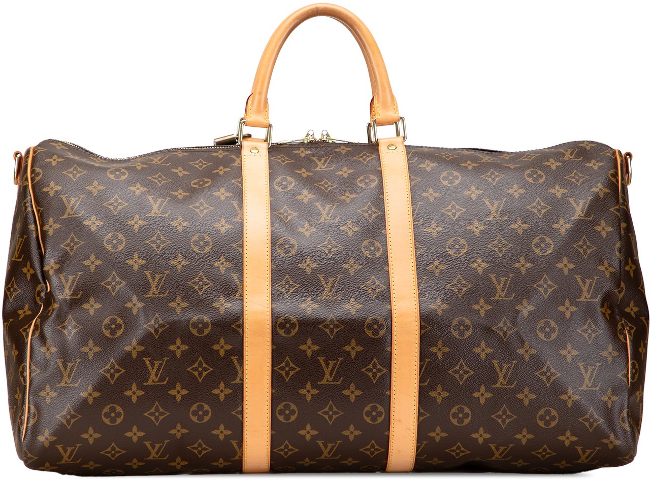 Louis Vuitton Monogram Keepall Bandouliere 55 Bruin