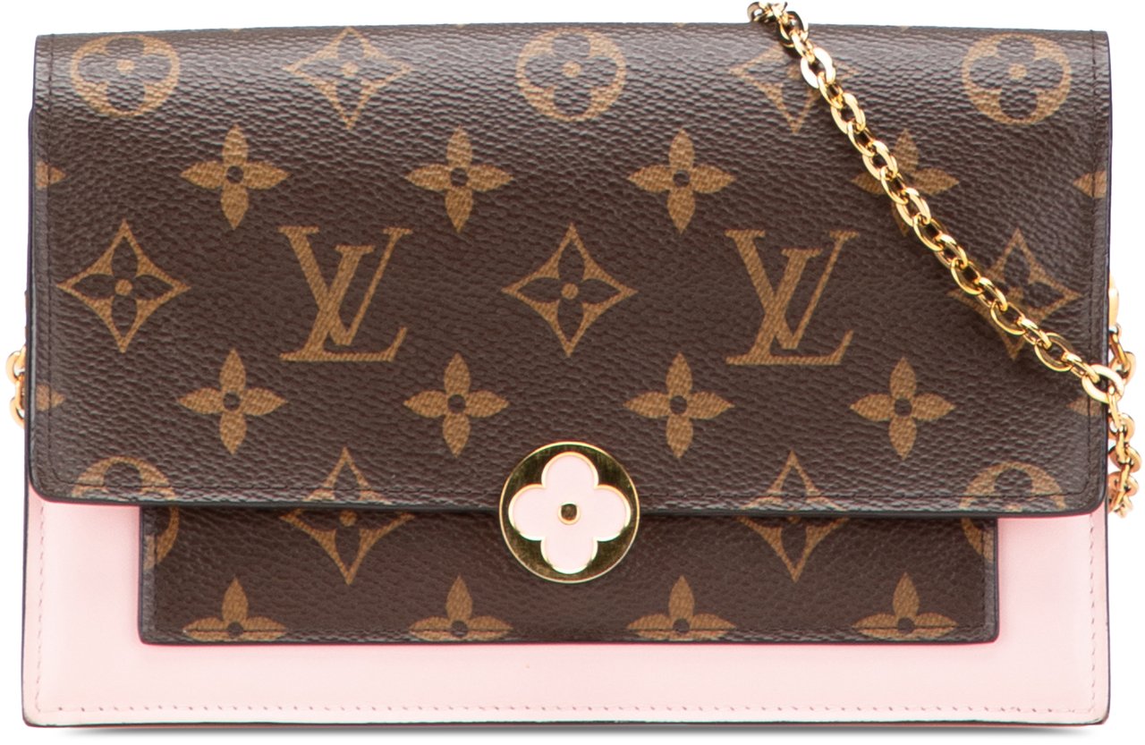 Louis Vuitton Monogram Flore Wallet On Chain Bruin