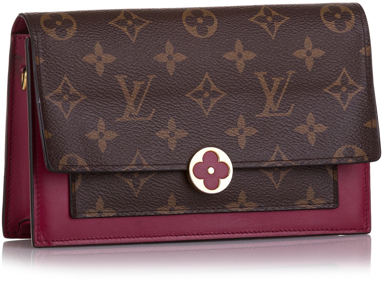 Louis Vuitton Monogram Flore Wallet On Chain Bruin