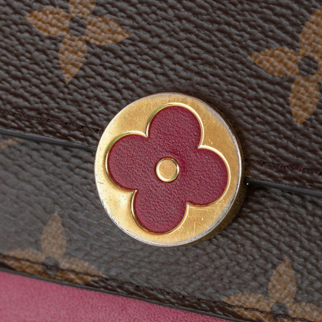 Louis Vuitton Monogram Flore Wallet On Chain Bruin