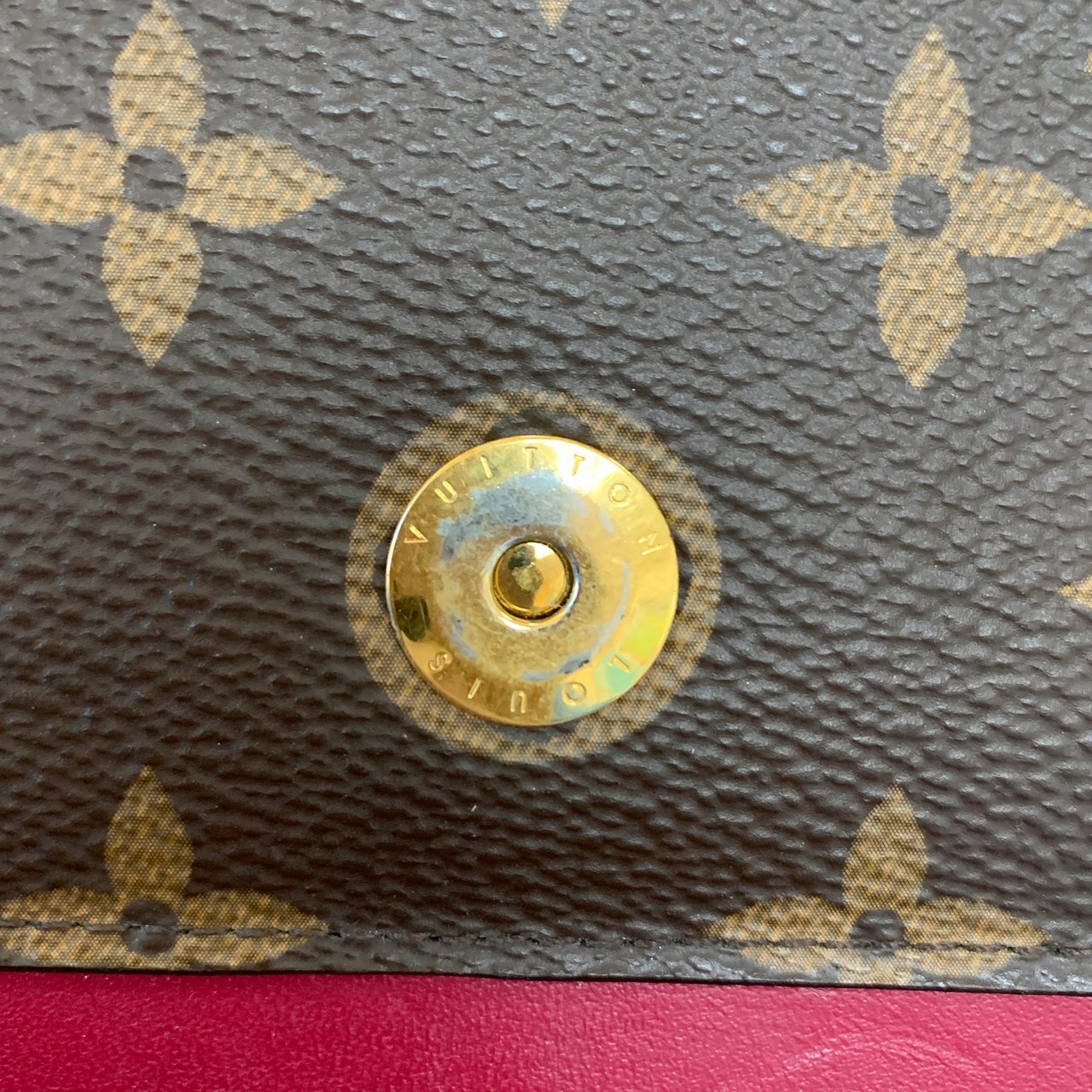 Louis Vuitton Monogram Flore Wallet On Chain Bruin