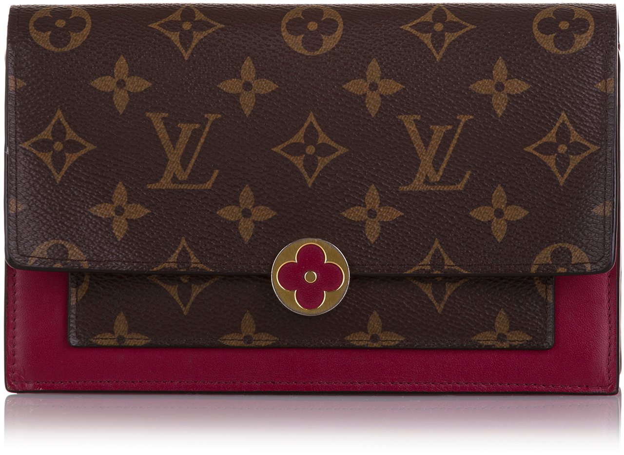 Louis Vuitton Monogram Flore Wallet On Chain Bruin