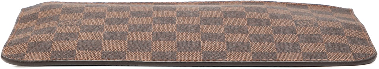 Louis Vuitton Damier Ebene Neverfull Pouch MM Bruin