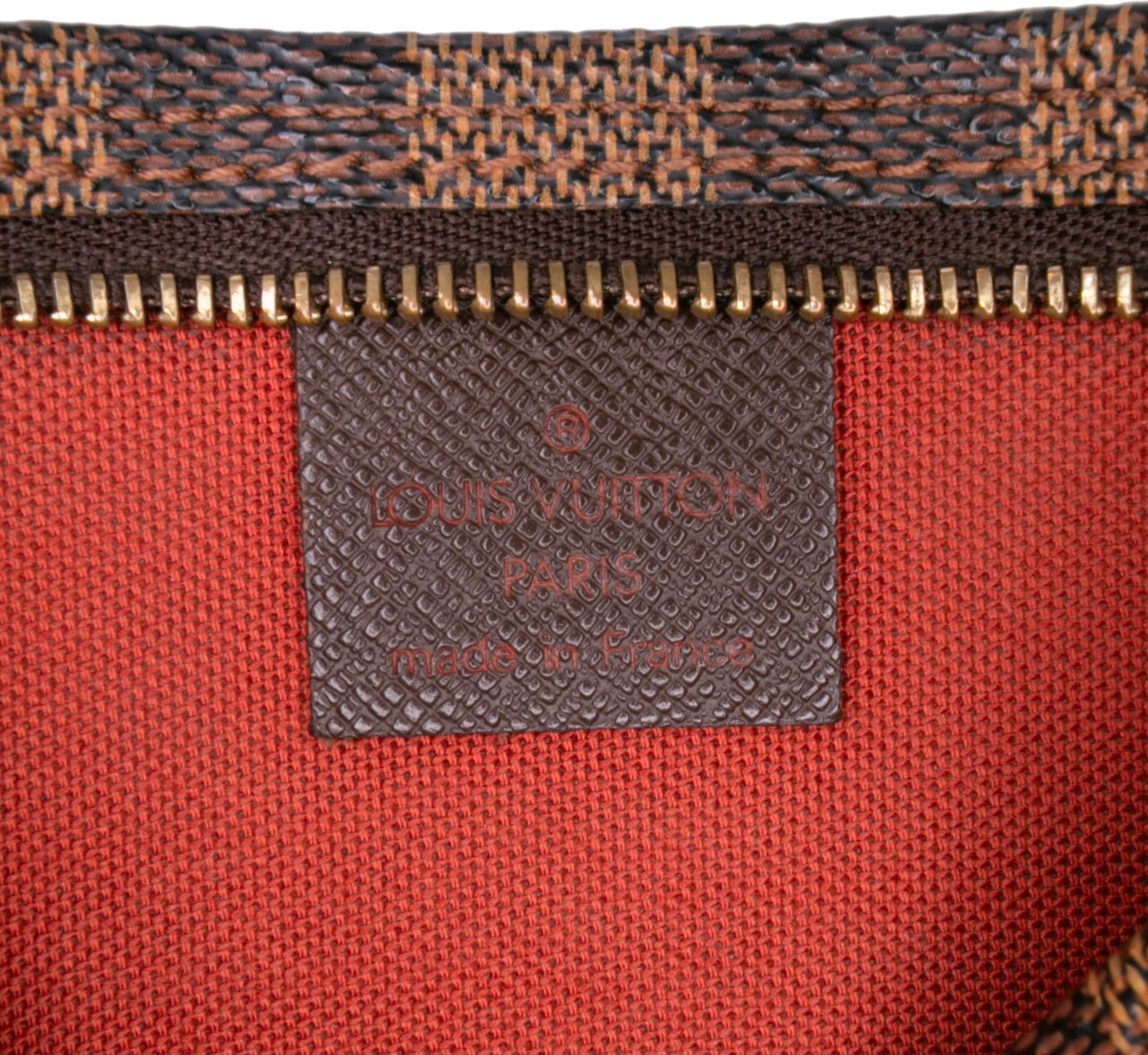 Louis Vuitton Damier Ebene Trousse Pochette Bruin