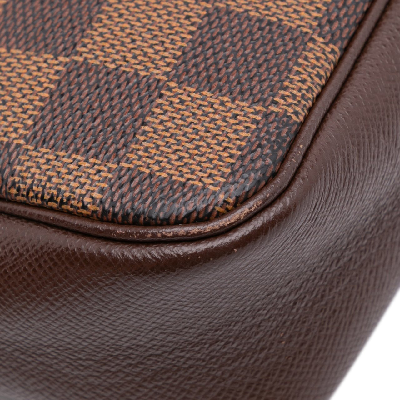 Louis Vuitton Damier Ebene Trousse Pochette Bruin