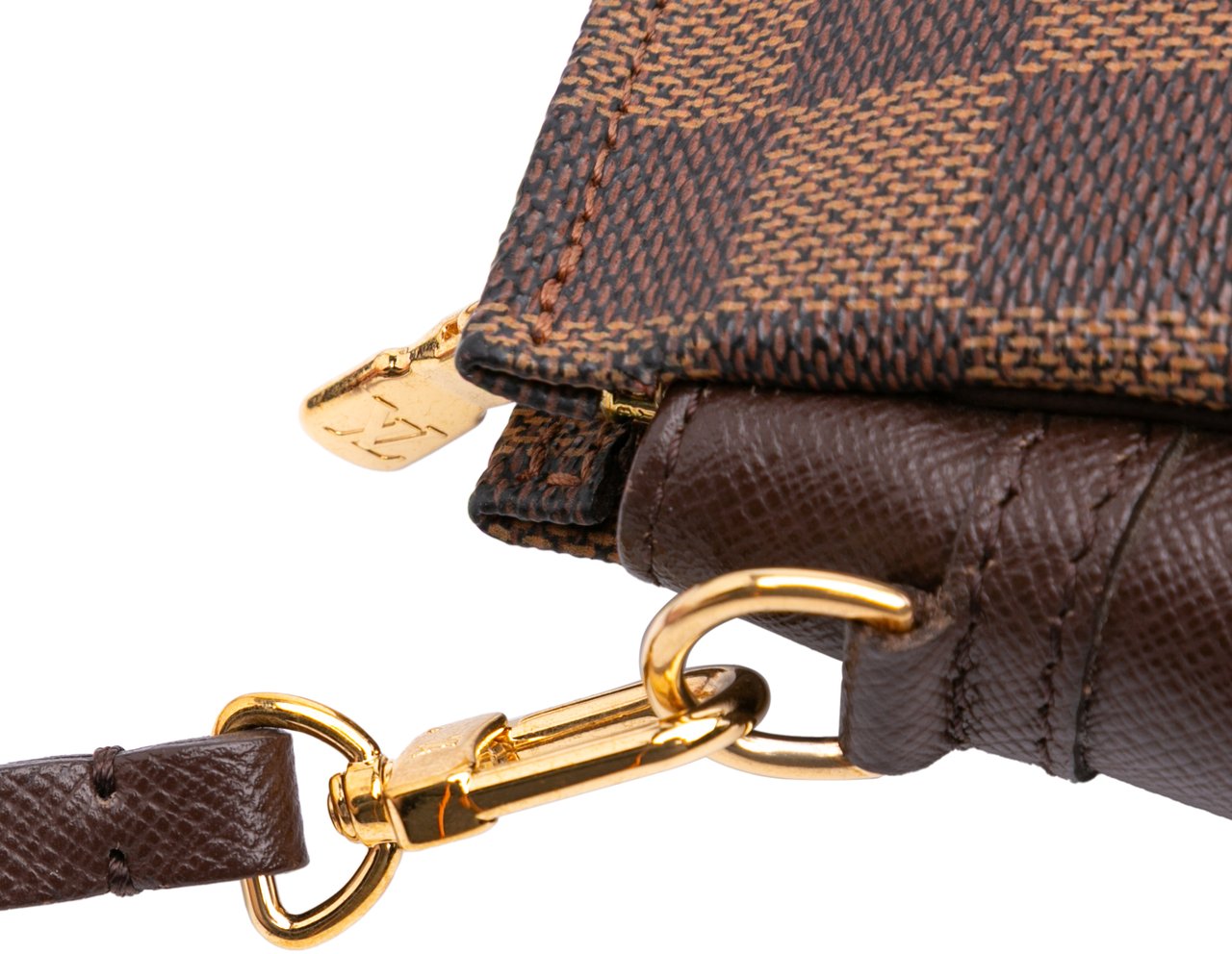 Louis Vuitton Damier Ebene Trousse Pochette Bruin