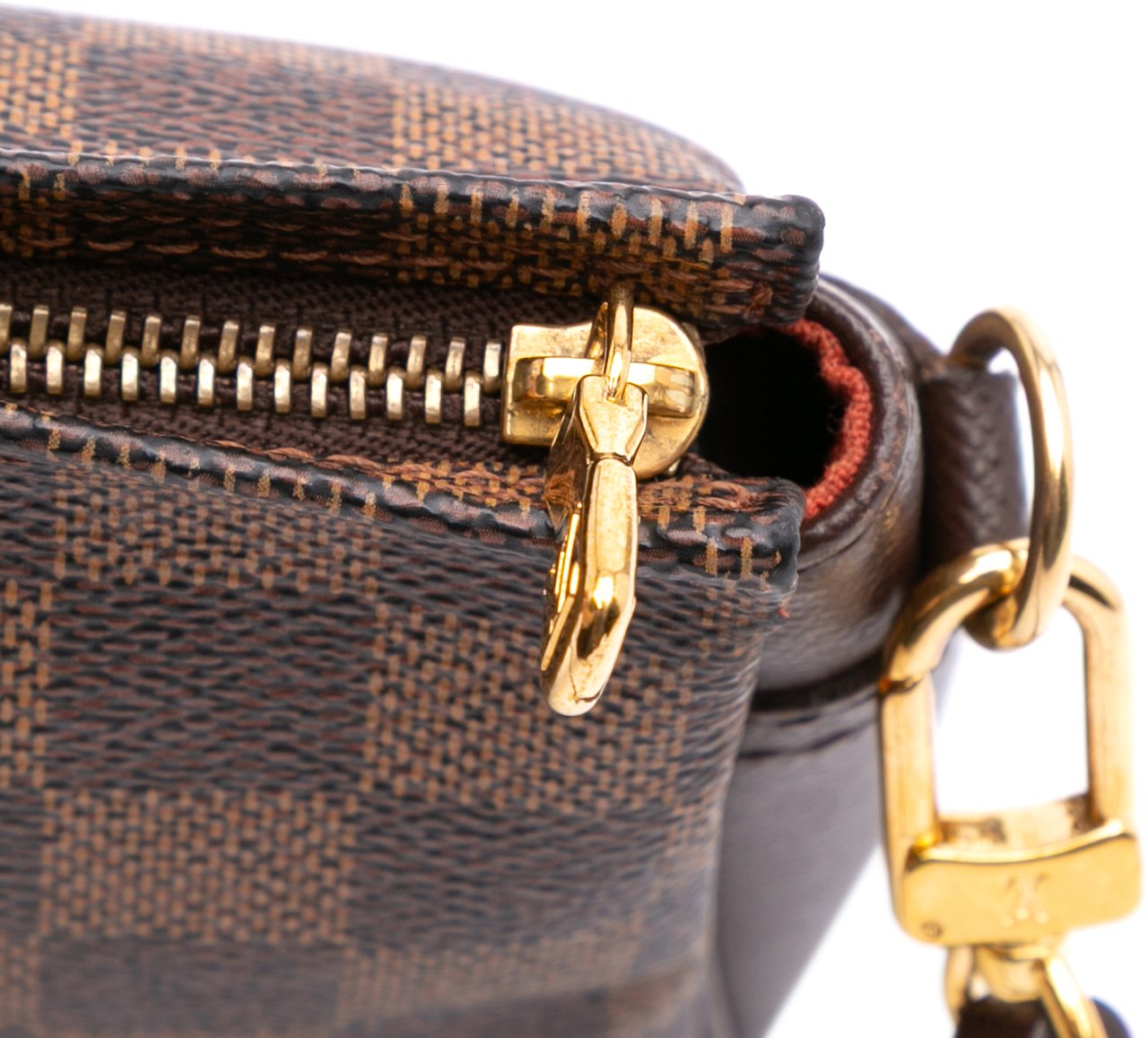 Louis Vuitton Damier Ebene Trousse Pochette Bruin