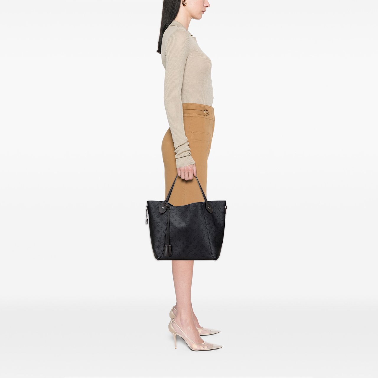 Louis Vuitton Monogram Mahina Hina MM Zwart