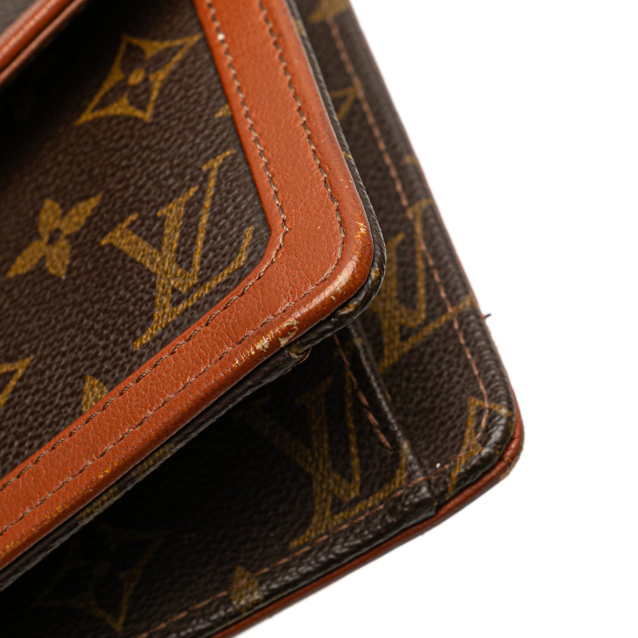 Louis Vuitton Monogram Pochette Dame GM Bruin