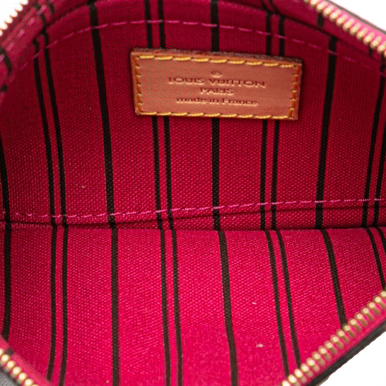 Louis Vuitton Monogram Neverfull Pouch Bruin