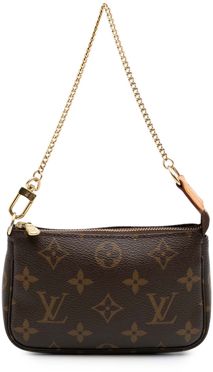 Louis Vuitton Monogram Mini Pochette Accessoires Bruin