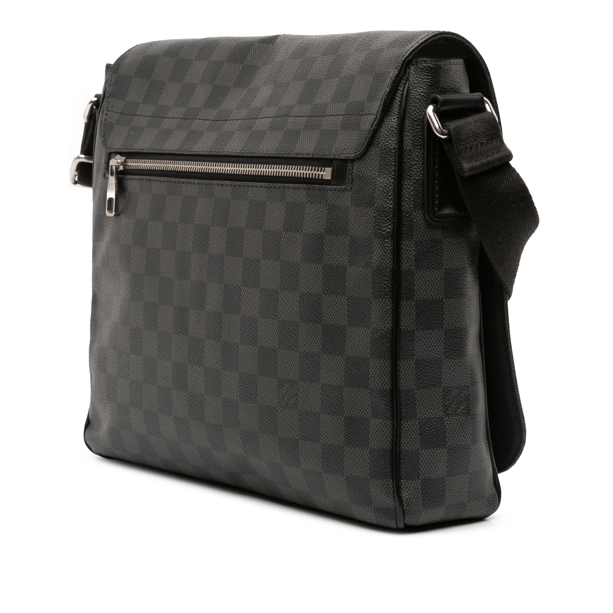 Louis Vuitton Damier Graphite District MM Zwart