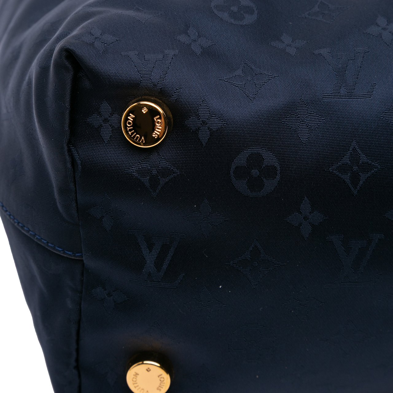 Louis Vuitton Monogram Nylon Desire Lockit Vertical MM Blauw