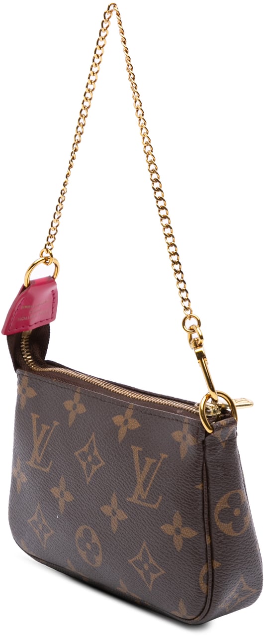Louis Vuitton Monogram Vivienne Christmas Roller Coaster Mini Pochette Accessoires Bruin