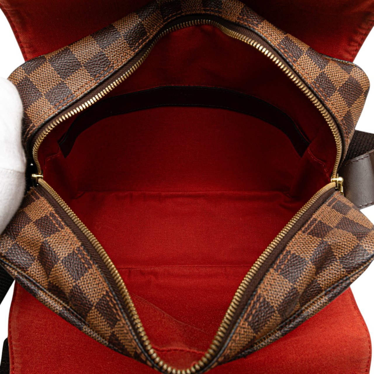 Louis Vuitton Damier Ebene Naviglio Bruin