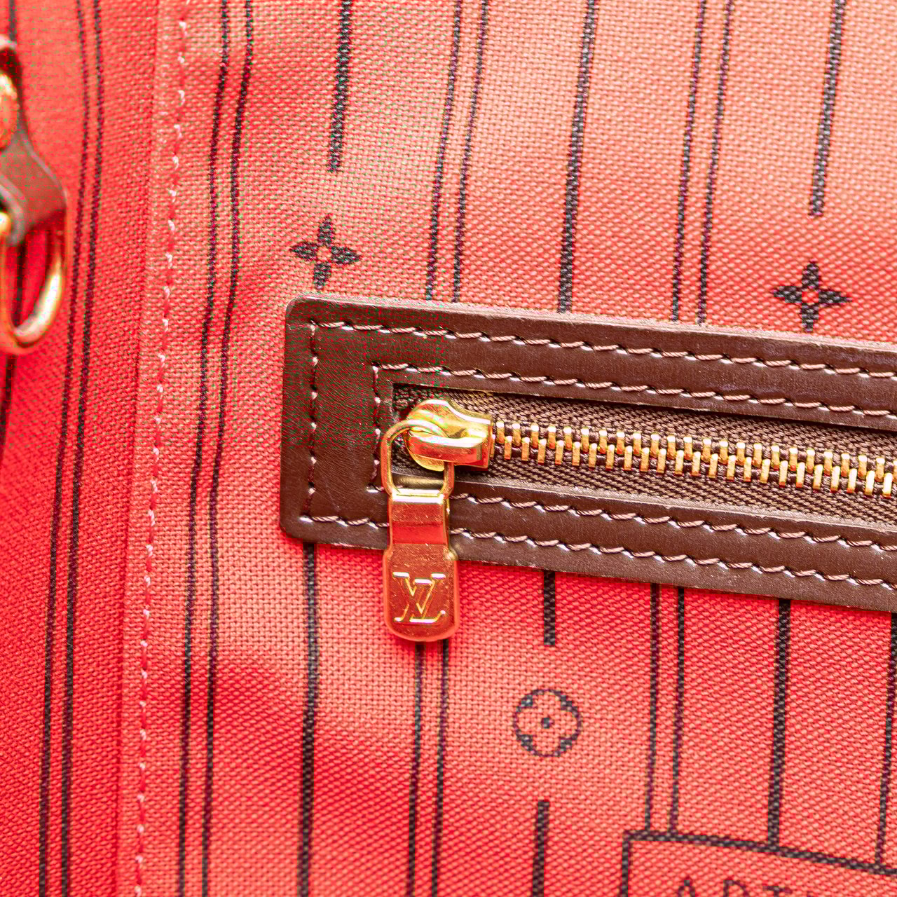 Louis Vuitton Damier Ebene Neverfull MM Bruin