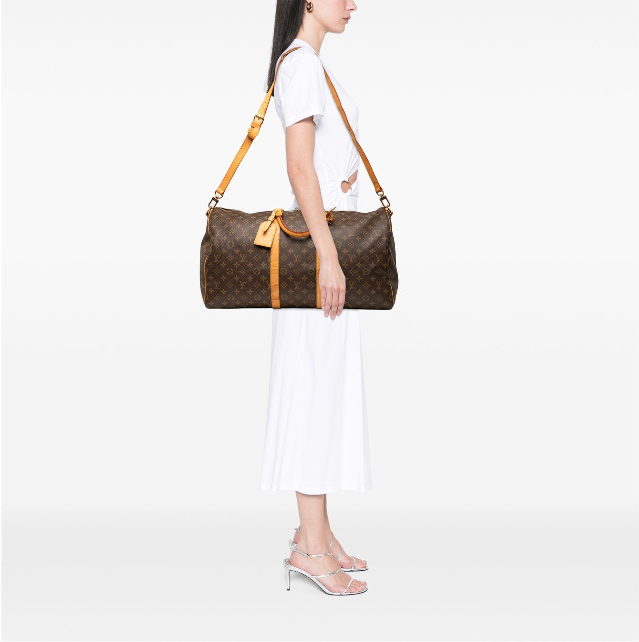 Louis Vuitton Monogram Keepall Bandouliere 55 Bruin