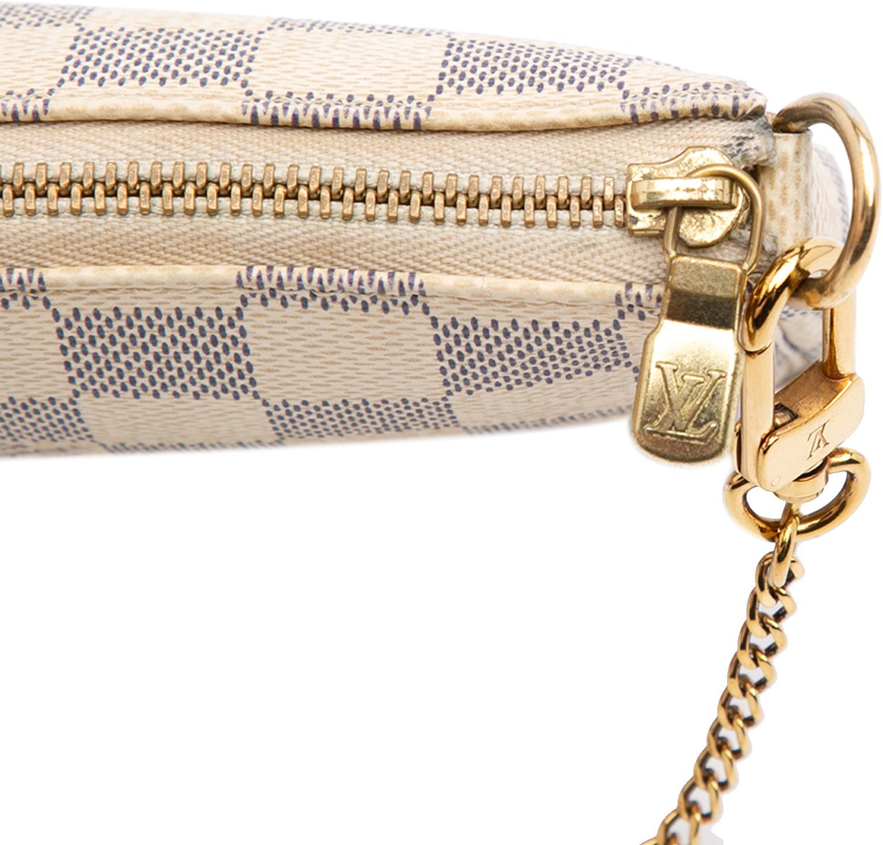 Louis Vuitton Damier Azur Mini Pochette Accessoires Wit