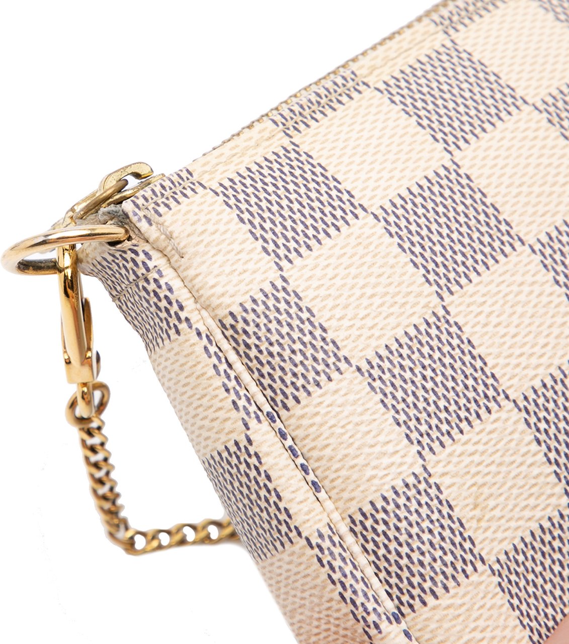 Louis Vuitton Damier Azur Mini Pochette Accessoires Wit