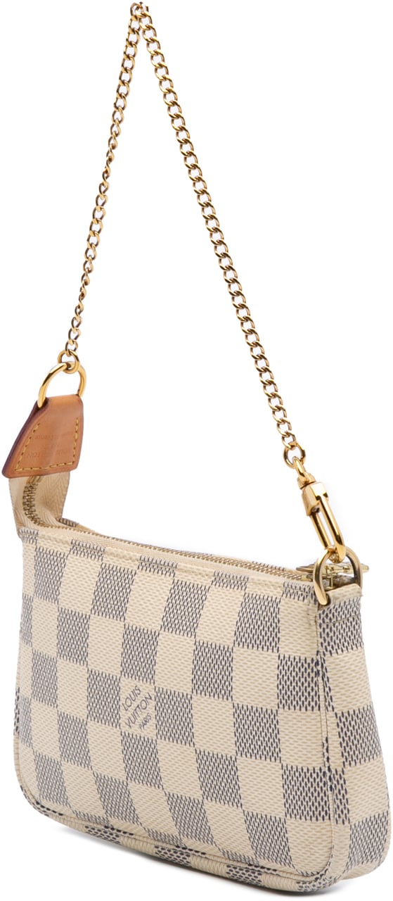 Louis Vuitton Damier Azur Mini Pochette Accessoires Wit