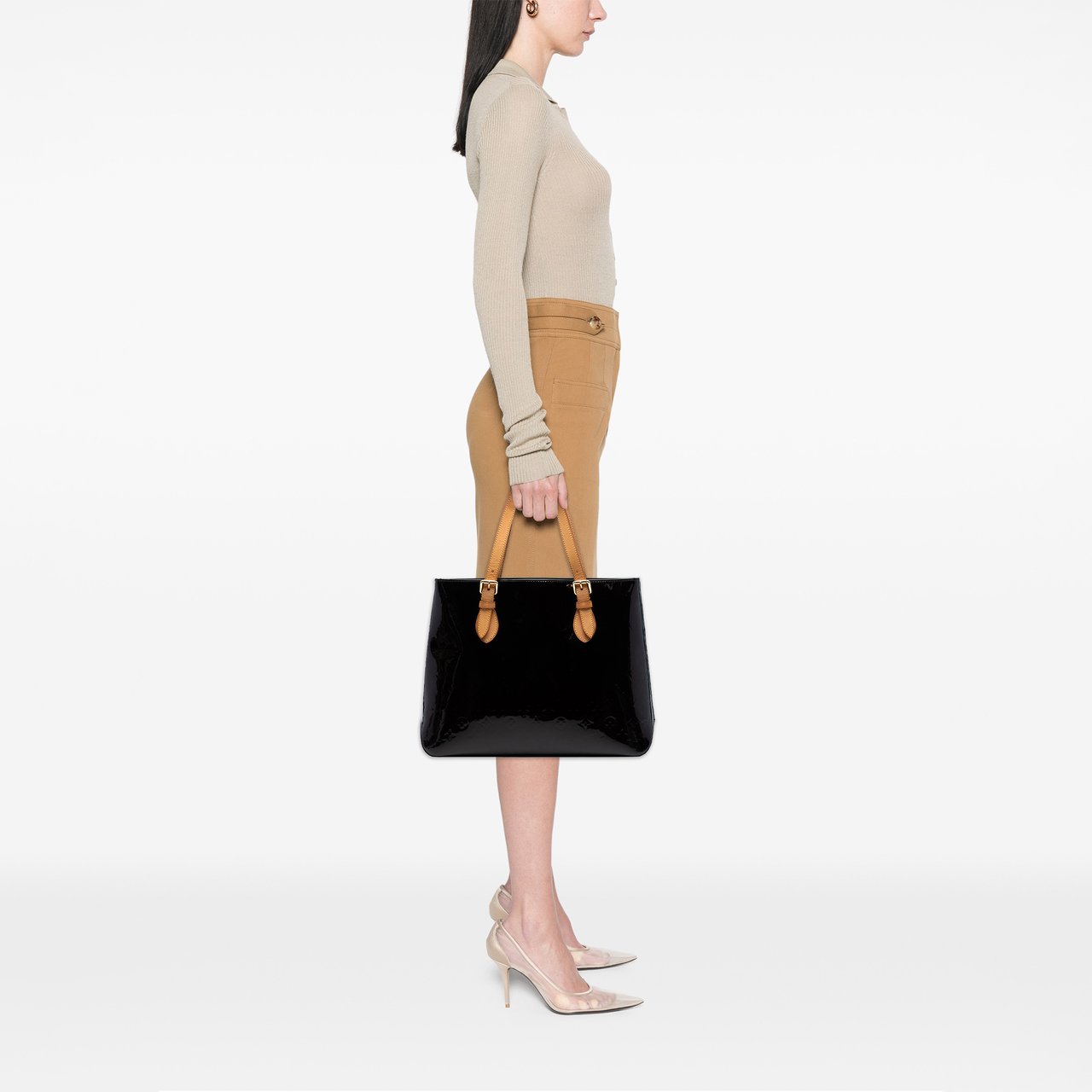 Louis Vuitton Monogram Vernis Brentwood Paars