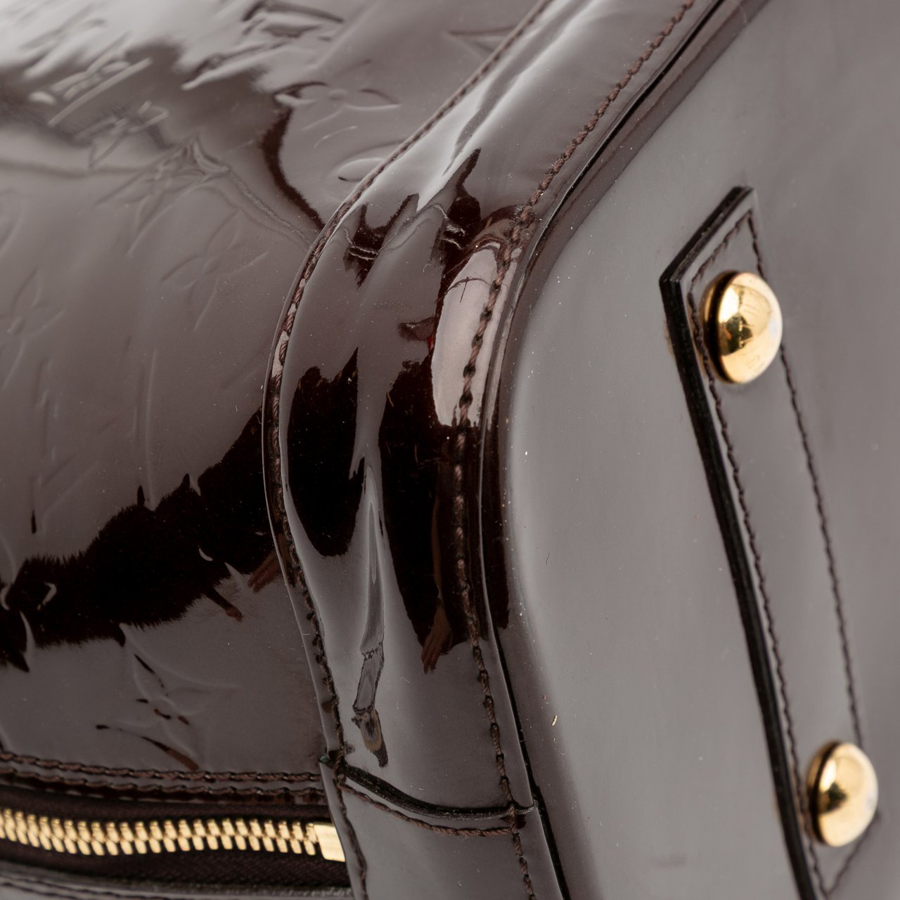 Louis Vuitton Monogram Vernis Alma MM Paars