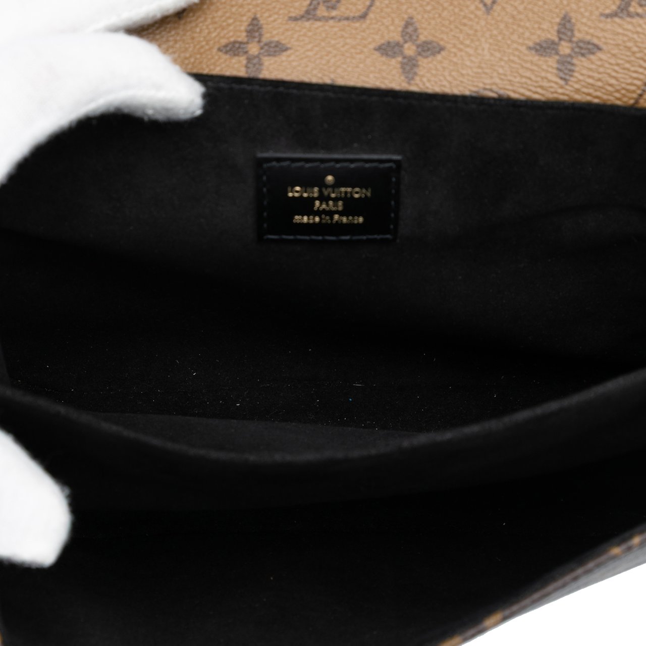 Louis Vuitton Monogram Reverse Pochette Metis Bruin