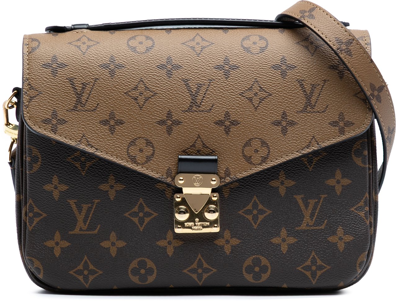 Louis Vuitton Monogram Reverse Pochette Metis Bruin