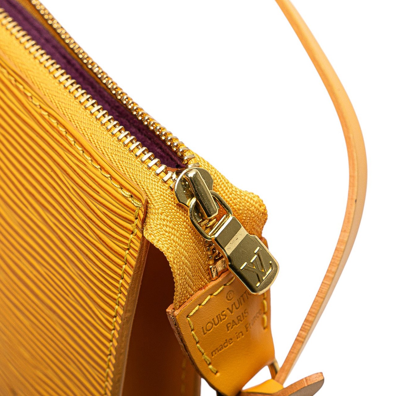 Louis Vuitton Epi Pochette Accessoires Geel