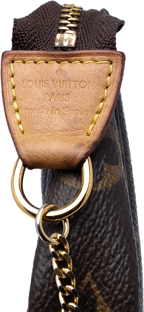 Louis Vuitton Monogram Mini Pochette Accessoires Bruin