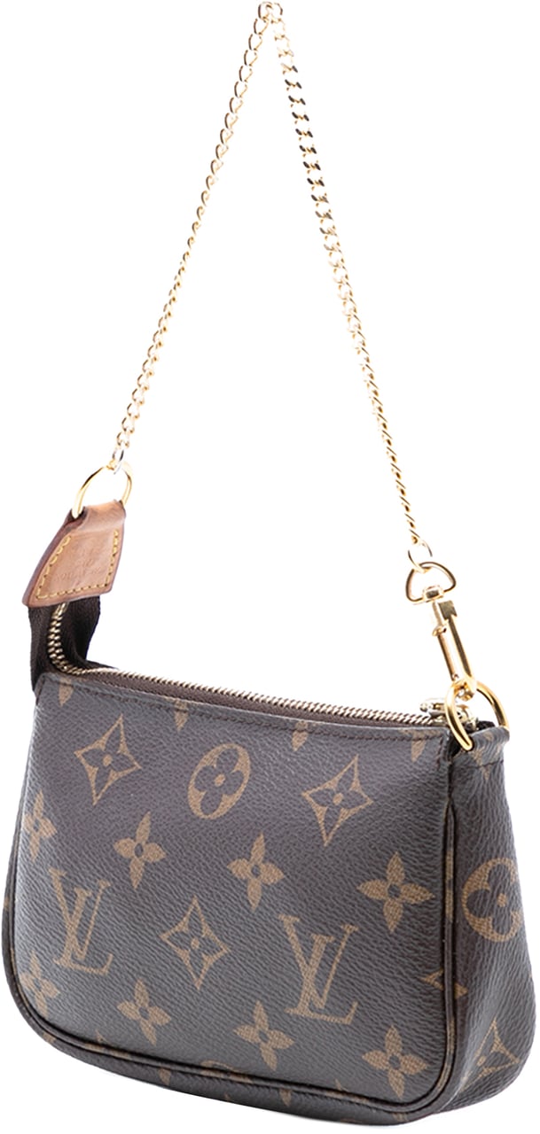 Louis Vuitton Monogram Mini Pochette Accessoires Bruin