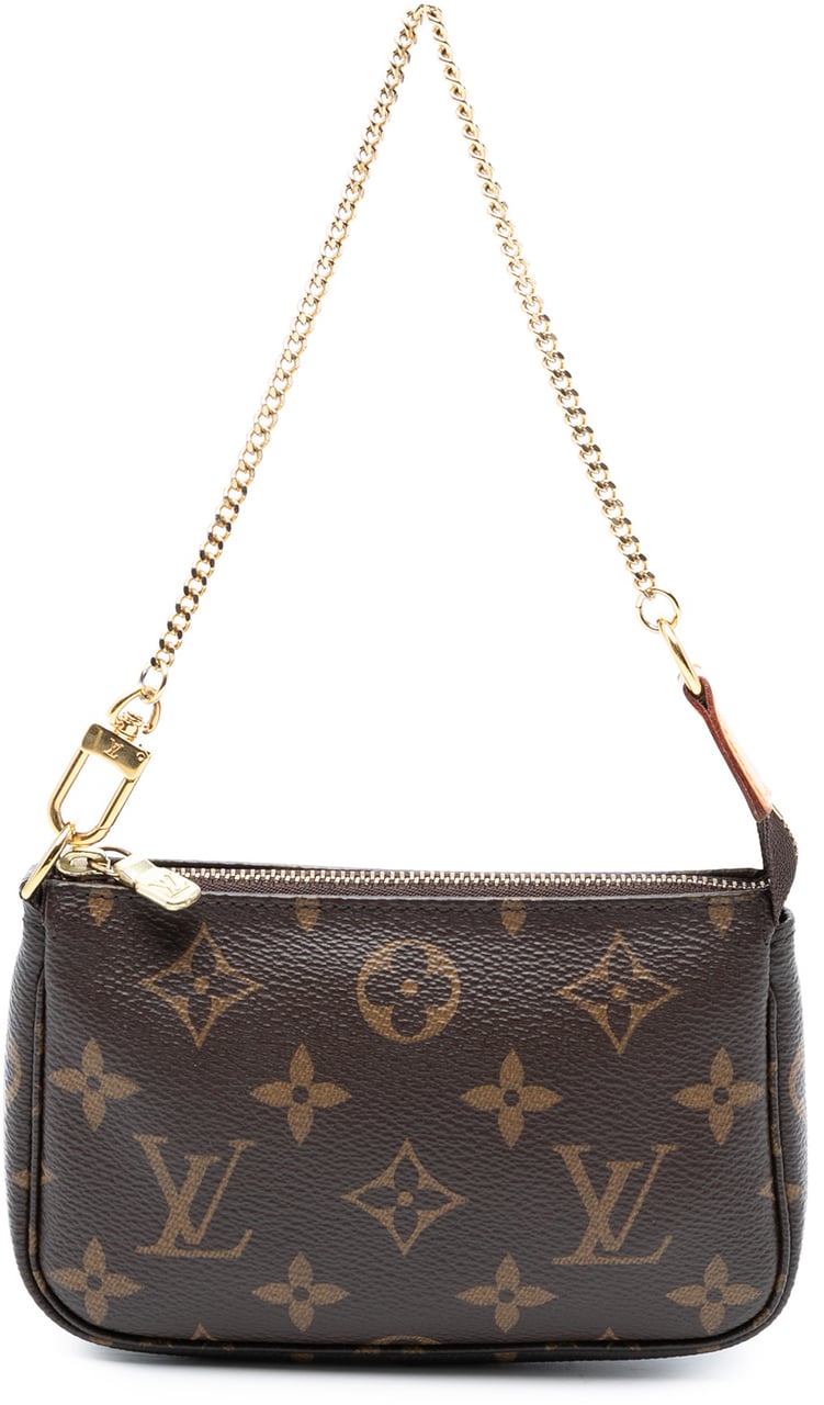 Louis Vuitton Monogram Mini Pochette Accessoires Bruin