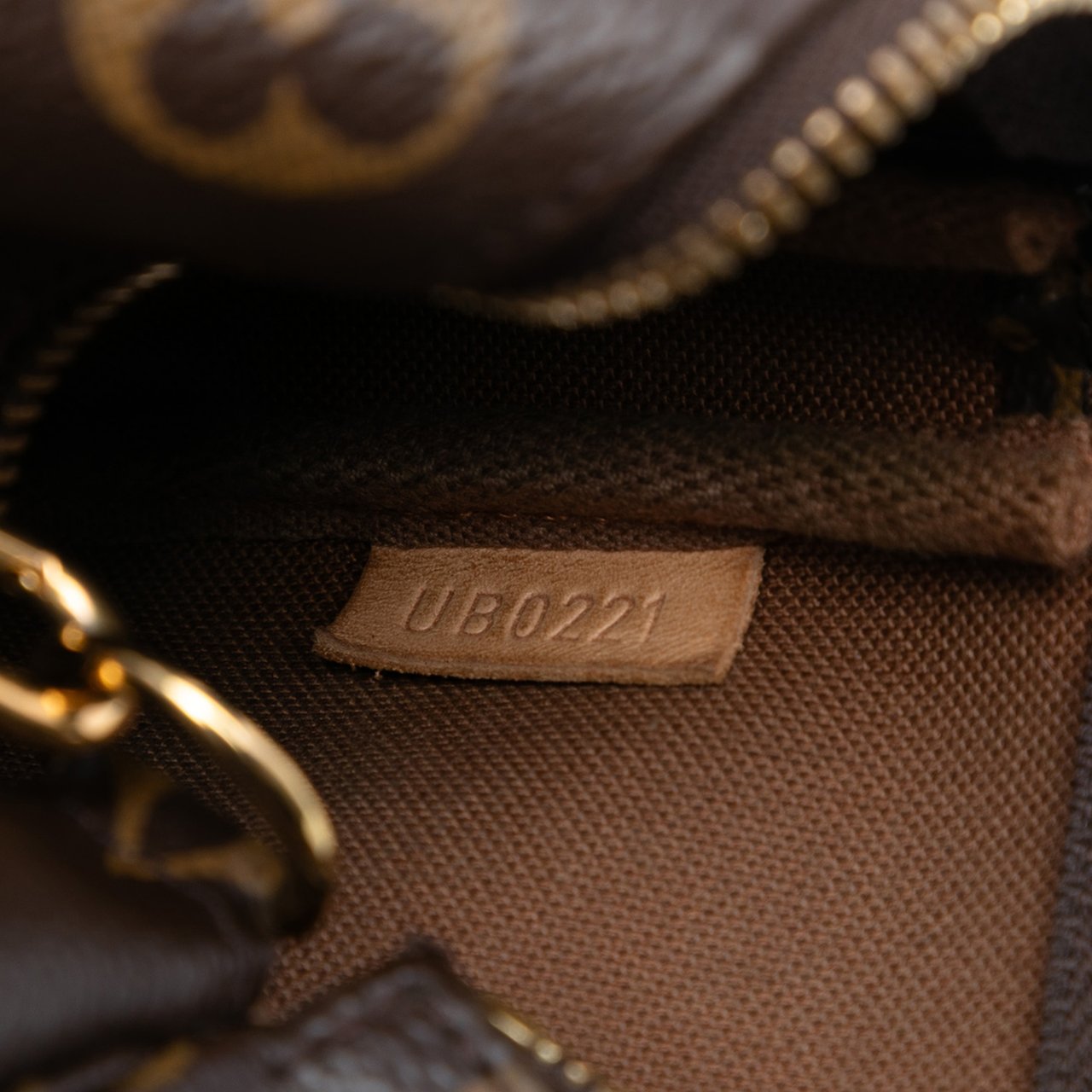 Louis Vuitton Monogram Mini Pochette Accessoires Bruin